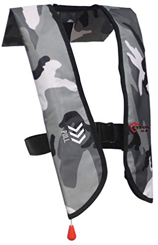 Eyson Inflatable Life Jacket Inflatable Life Vest for Adult Classic Manual (709 White Camouflage)