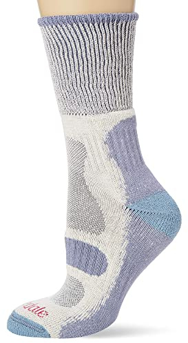 Bridgedale HIKE Lightweight Cotton Cool Comfort Boot-Women's- Large-Smoky Blue