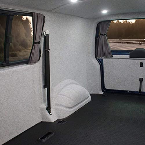 KARAT Filzstoff - Bastelfilz - Bespannstoff Kfz Filz Stoff für Auto Innenraumverkleidung Bezugsstoff Meterware Nadelfilz Camper ausbau Wohnmobil Filz Auto Innenausbau Superflex Hellgrau 200 x 150 cm