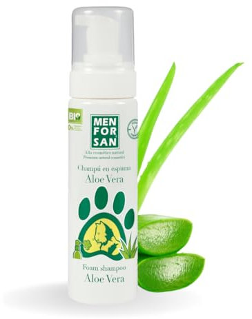 MENFORSAN Aloe Vera Schaumshampoo für Katzen, 200ml