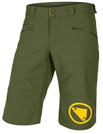 Endura Mens SingleTrack Mountain Bike Baggy Cycling Short X-Large, Olive Green