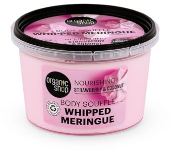 Organic Shop Body Souffle Whipped Meringue Nourishing Strawberry & Coconut, 250 ml