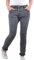 Karostar Damen Stretch Jeans| Boyfriend Hose mit dekorativen Schmuckknöpfen| Mid Rise 5 Pocket Denim Hose (XXL, Grau)