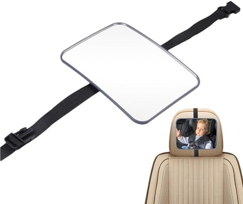 Furtryvl Baby-Autositz-Spiegel, rückwärts gerichteter Baby-Auto-Spiegel - Verstellbarer Auto-Babyspiegel, Rücksitzspiegel - Clear Wide Vision Safe Car Seat Mirror Car Interior Rearview Baby