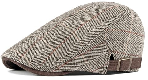 Rayson Gorras de Hombre Mujer Boina Plana Rejilla Casual