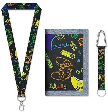 Brustbeutel Kinder Geldbeutel Kinder mit Schlüsselband und Reißverschluss Geldbörse Kinder Brustbeutel Mädchen Brustbeutel Jungen Portmonee Kinder Süße Portemonnaie Kinder mit Geldscheinfach Münzfach