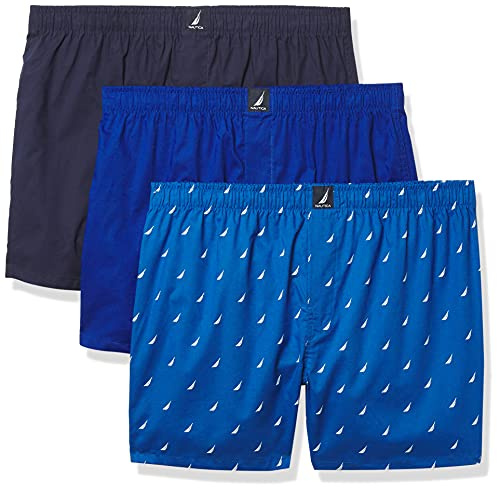 Nautica Men's Classic Cotton 3-pack Woven Boxer Boxer Shorts (pack of 3)