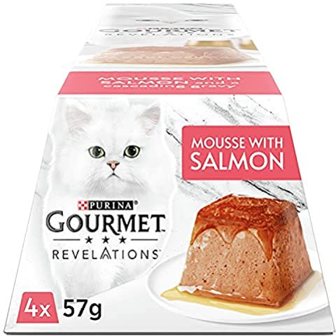 Gourmet Revelations Salmon in Gravy Wet Cat Food 4x57g