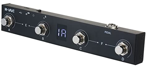 Lechnical Chocolate BT Wireless MIDI Controller Rechargeable 4 Buttons Portable MIDI Foot Controller Pedal APP Control