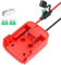 POFET Battery Adapter Power Wheels Adaptor for Milwaukee 18V Battery Dock Power Connector with Switch Fuse Holder for RC Car Toys Robotics