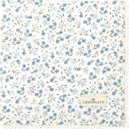 GreenGate Florali Stoffserviette mit Spitze White 40x40cm