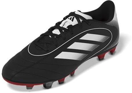 Adidas Unisex-Adult Goletto IX Firm Ground/Multi Ground Soccer, Black/White/Better Scarlet, 8