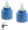 Cartucho de Cerámica,2 Pcs 35 mm Cartucho,Cartucho de Grifo de Cerámica,Cartucho de Cerámica para Grifo,Cartucho Ceramica para Grifos Mezclador Grifo de Lavabo y Grifo de Ducha Grifo de Cocina (35MM)