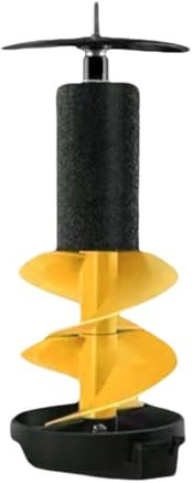 Amagogo Eisbohrer, Eisfischerausrüstung, 6 Zoll Durchmesser, Eisbohrer, Eisfischerbohrer für das Angeln im Meer, Gelb