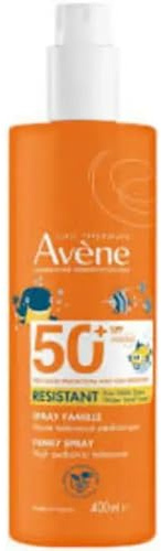 Avène Spray Famiglia Protezione Molto Alta SPF50+ Solare per Pelle Sensibile, 400ml