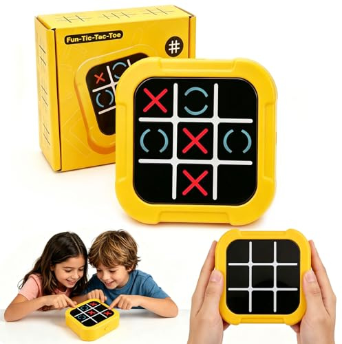 Electrónico Tic TAC Toe Bolt, Tres en Raya electrónico, Juegos de Viaje Portátiles, Entrenamiento Educativo de Memoria Tic-TAC Toe E-lectrónico, Juego De Mesa para Niños y Adultos