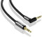 POPPSTAR 20m Audio Kabel Klinke (3,5mm Klinkenkabel gerade-90°, vergoldet), Kopfhörerkabel - Lautsprecherkabel für Kopfhörer, Smartphone, MP3 player, Auto Kfz Autoradio uvm.