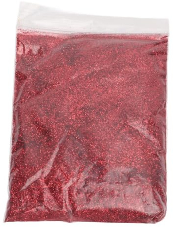 Crafts Glitter Extra Fine Glitter 50 G Polvere Glitterata Scintillante per Artigianato, Creazione di Biglietti, Scrapbooking, Feste, Viso, Corpo, Unghie(rosso)