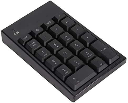 Trådlöst Numeriskt Tangentbord, 2,4 GHz USB Trådlöst Numeriskt Tangentbord 22 Tangenter Numeriskt Tangentbord för Finansiellt Redovisningsnummer, för Bärbar Dator, PC, Stationär, för Linux, för Win, F