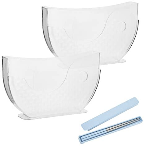 Katai - Juego de 2 soportes para cuencos de agua de papel de arroz - Ergonómico, compacto y libre de BPA y perfecto para rollos de primavera y verano - Capacidad para hasta 30 papeles - Completo con