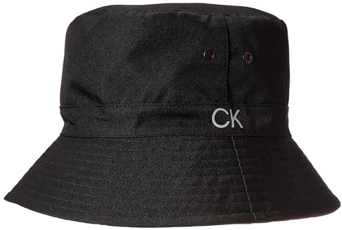Calvin Klein Damen Langlebiger, Lässiger Fischerhut Winter-Hut, Schwarz, Einheitsgröße