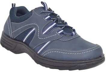 Chums Men's Cushion Walk Wide G Fit Trainer with Gel Pad Navy 8
