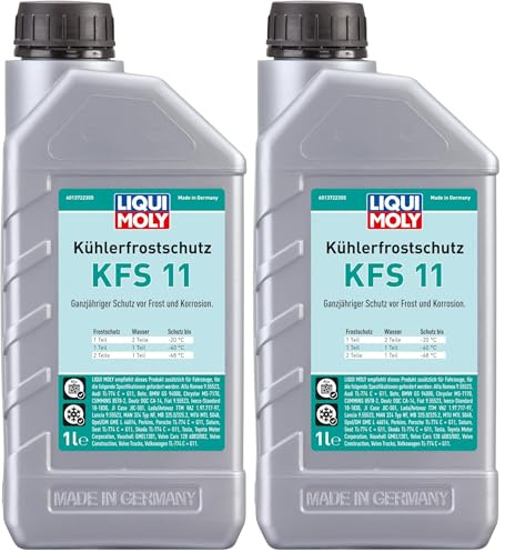 LIQUI MOLY Anti-congelante KFS 11, 1 L, Anticongelante del radiador 11, SKU: 21149 (Paquete de 2)