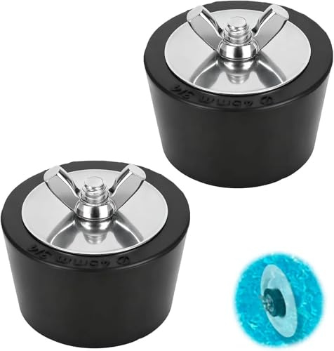 Pungueño de 2 Piezas Enchufe de Invierno, Enchufe de Invierno de Piscina, Accesorios de expansión de Invierno de Piscina de Acero Inoxidable para los Accesorios de Invierno de (45mm)
