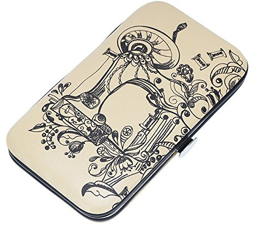 HTL Nähetui | Nähset | Reisenähetui beige/Motiv Nähmaschine