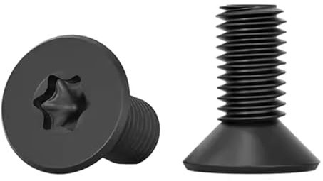 Drenky Tornillos Cabeza Avellanada Torx 20 Piezas M6 x 16mm Tornillo Mecánico Acero Inoxidable Tornillos Para Metales Rosca Completa Para Equipos De Maquinaria Y Muebles Para El Hogar, Negro