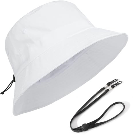 TAGVO Solhatt herr dam XXL fiskarhatt med hakrem vattentät hink snabbtorkande brett brätte fiskarhatt vikbar stor safari-hatt sommar utomhusaktiviteter 60–66 cm