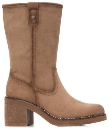 REFRESH - Botín Mujer Beige - Calzado Cómodo y Versátil - Moda casual - Modelo 17304003 (Talla 38)
