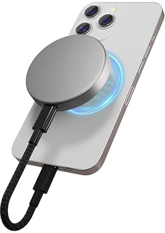 Foewdur SSD externo magnético de 512 GB SSD portátil, unidades externas de estado sólido USB-C, SSD externo ultrafino compatible con iPhone 15/16 Pro/Pro Max, iPad, Android, tableta, computadora