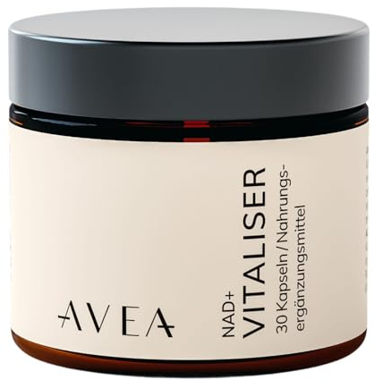 AVEA Vitaliser Capsule (30 capsule) – Precursore del NAD+ per ridurre l’invecchiamento di pelle e corpo – Fonte naturale di NAD+ antiossidante con Vitamina B12 ed estratto di tè verde per l’energi