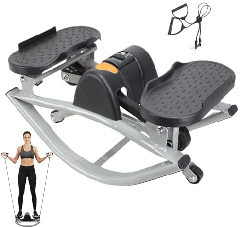 Máquina de Ejercicio Rock Stepper - Equipo de Entrenamiento | Stepper Lateral Portátil y Silencioso | para Casa Gimnasio Oficina Dormitorio Piernas Glúteos Abdomen Hombres Mujeres