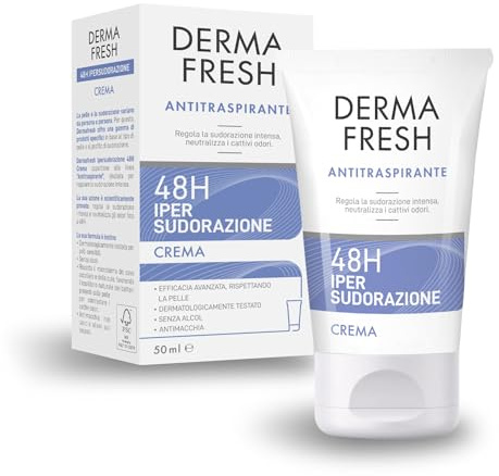 Dermafresh Ipersudorazione 48H, Deodorante Antitraspirante, Crema - 50ml