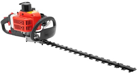 Cortasetos de gasolina de 2 tiempos de 52 cc con espada de 60 cm, cortasetos de doble filo, cortasetos de gasolina y desbrozadora, para modelado de jardinería, poda verde