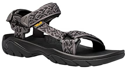 Teva Terra FI 5 Universal, Men Open Toe Sandals Open Toe Sandals, Black (Wavy Trail Black Wtbc), 8 UK (42 EU)