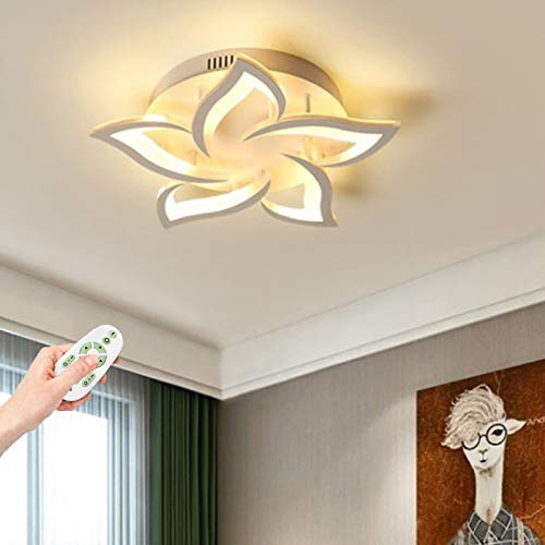 Modern LED-taklampa, vardagsrum, dimbar med fjärrkontroll, sovrum, matsal, tak, pendellampa, lampor, taklampa, matbord, kök, badrum, barn, lägenhet, dekoration, lampor, 5 huvuden