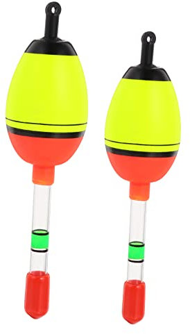 Toddmomy 2St Fisch Boje Schwimmer Fishing waggler Posen Zubehör für Angelgeräte Plastikboje Angeln Werkzeug Angelboje Fisch Köder großer Bauch Angelausrüstung Apodrift Suite schweben Eva