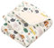 TupTam Krabbeldecke für Baby 120x120 cm - Gepolsterte Spieldecke Baby Baumwolle, XXL, OEKO-TEX, Weich & Hautfreundlich, Farbe: Wald/Beige