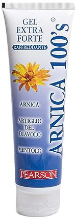 ARNICA 100'S - Pearson Extrastarkes kühlendes Gel. Creme Arnica Gel Forte mit Teufelskralle und Menthol. Deaktivierende und entspannende Salbe [150 ml]