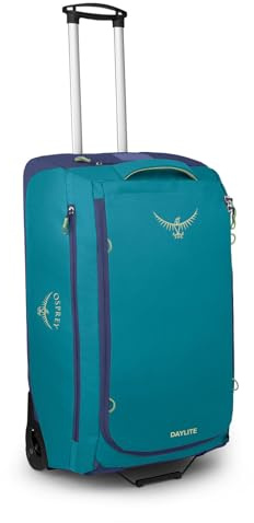 Osprey Daylite Bolsa de Viaje con Ruedas, 85L, Blue Spikemoss/Alkaline, O/S