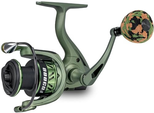 THKFISH Angelrolle,Süßwasser-Spinnrolle, 18-33 Pfund max. Widerstand, 5,1:1 Übersetzung, 5+1BB Kugellager, Leichter Graphitrahmen, Salzwasser, Süßwasser für 2000, 3000, 4000, 6000 Spinnrollen