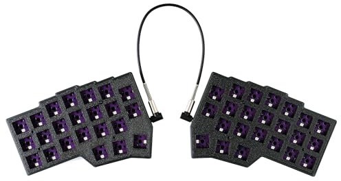 YMDK Corne V4.1 Split 46 Tasten Ergonomie 40% Layout Hotswappable Mechanische Tastatur 3D PLA RGB QMK Phiole Alle Tasten Programmierbares Mini Independent Gaming Keyboard Kit