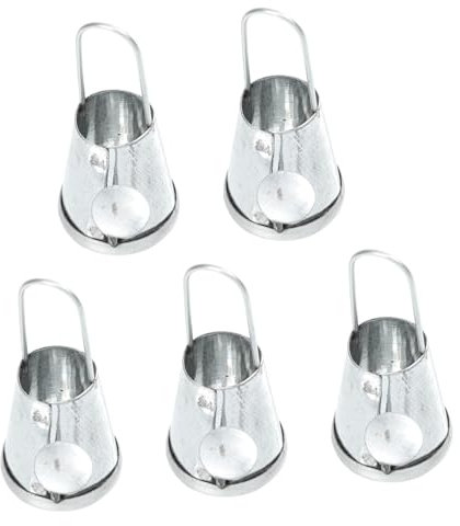 VICASKY 5st Wasserkocher Micro Landschaft Durchnässt Düse Vintage Mini-gießkannen Miniaturen Kindergießkanne Im Freien Erweiterbar Anlage Schlauch Container Eisen Silver