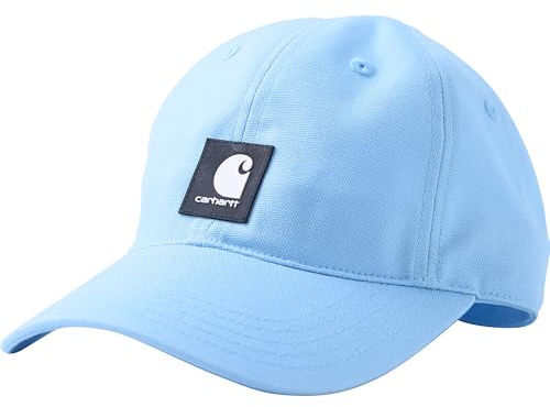 Carhartt Kids' Signature Canvas Baseball Cap Hat, Baltic Sea Blue, Child/Youth, One Size