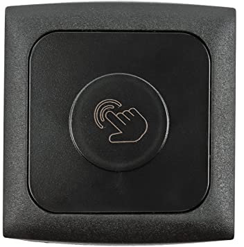 wamovo Interruptor regulador de intensidad, Conmutador, Interruptor cruzamiento, color negro, 12 V CC, 48 W, táctil, con regulador de intensidad, cubierta y marco