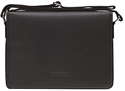 dbramante1928 - Marselisborg - Laptoptasche - Aktentasche aus Leder 14 Zoll - Umhängetasche für Herren & Damen - Laptop Tasche Für Business & Arbeit - Dänisches Design Black - (2nd Gen)