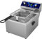 Electric Deep Fryer with Basket and Lid, Stainless Steel 10L(10.5Qt) Frying Machine for Commercial and Home Kitchen, with Temperature and Timing Adjustable, 240V